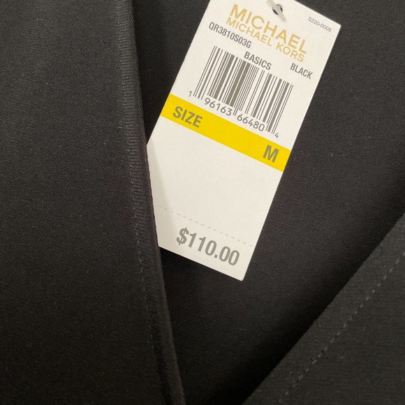 MICHAEL KORS Women's Classic Little Black Dress NWT Size M - Picture 2 of 7